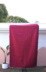 Private PRE-ORDER - Quilted Blanket with 2 Pillowcases - Cochineal Ikat