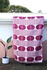 Quilted Pillowcase - Cochineal Ikat