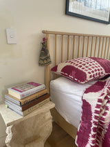 PRE-ORDER - Quilted Blanket with Pillowcase - Cochineal Ikat