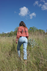 Storyteller top #14 Burnt orange