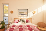 Private PRE-ORDER - Quilted Blanket with 2 Pillowcases - Cochineal Ikat