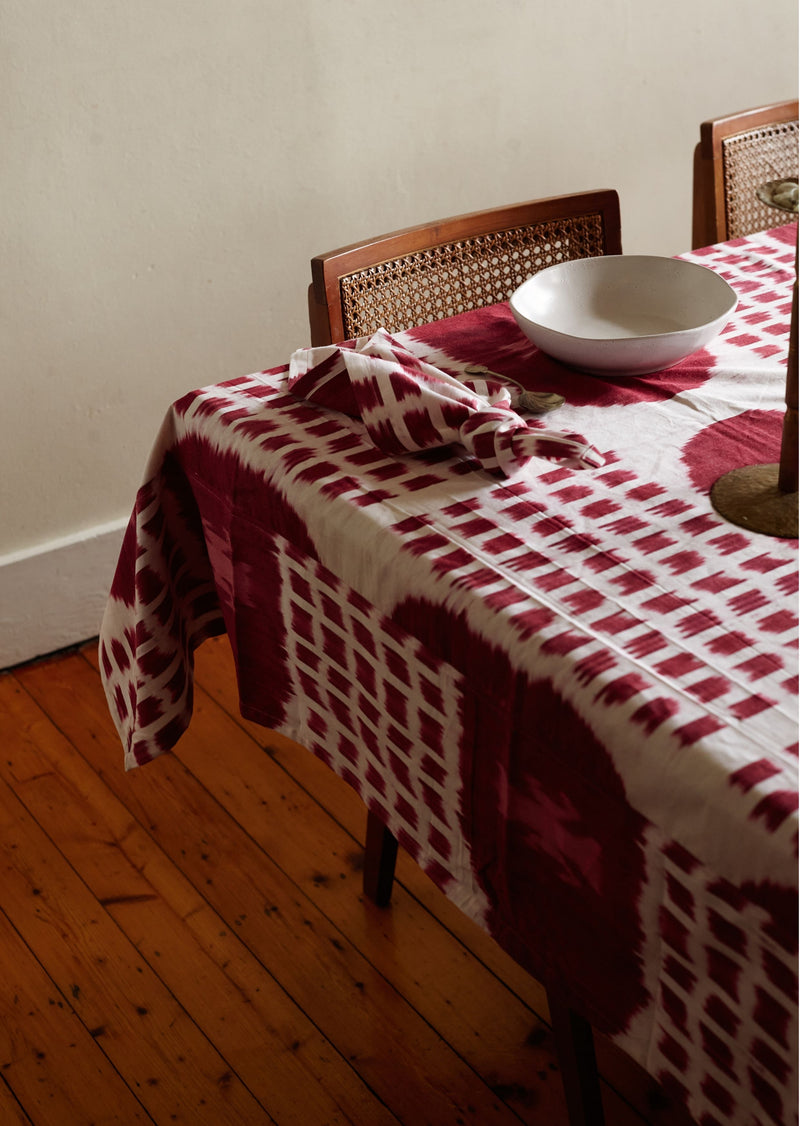 Cochineal Ikat - Napkin set of four
